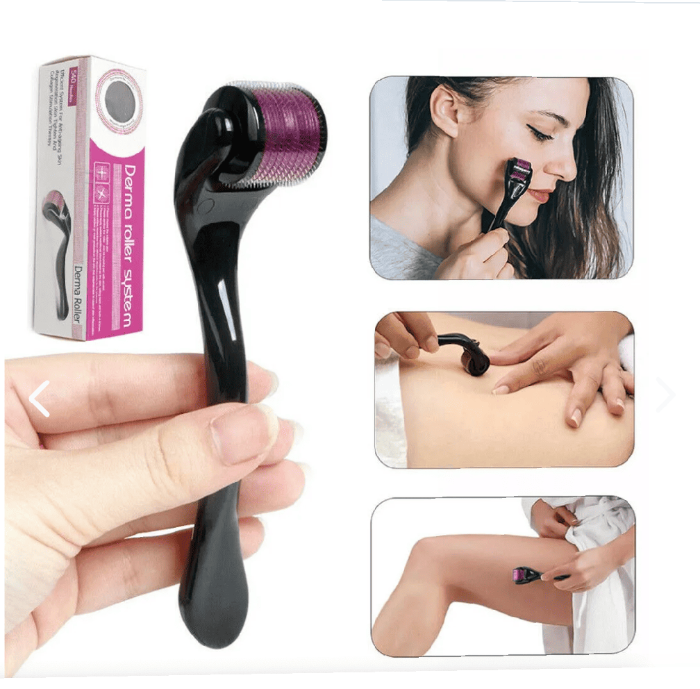 Derma Roller para Barba Captain Rabbit — rodillo de 540 microagujas